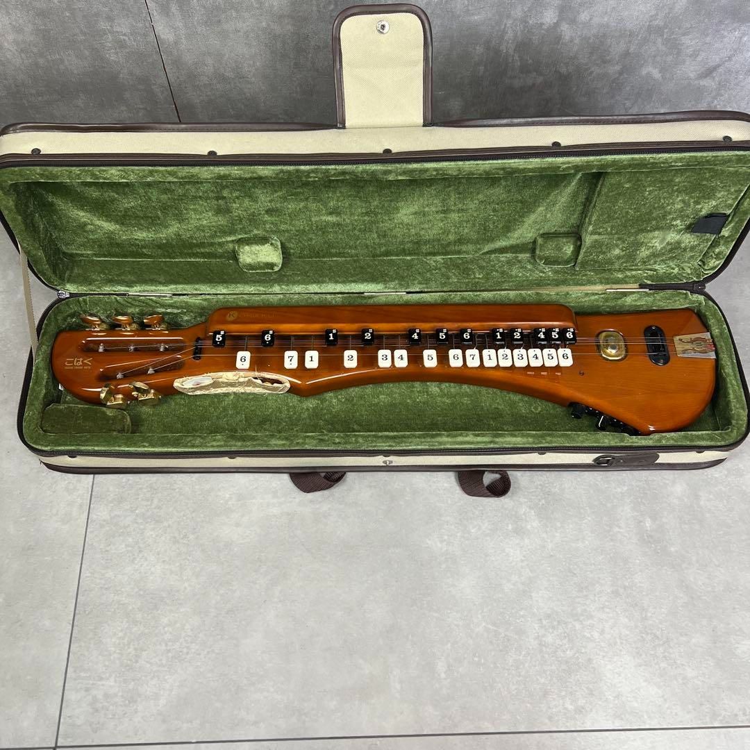 廃盤品 アンプ接続 済 スズキ 電気大正琴 こはく CHK-1 エレキ 25M2070SR0902