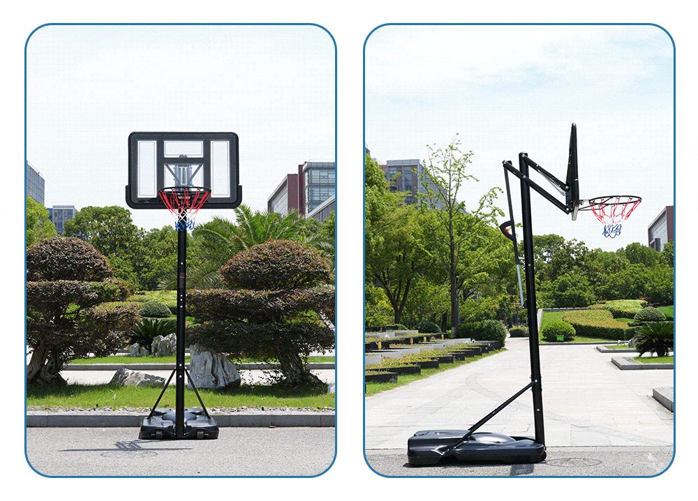 バスケットゴール 屋外 家庭用 230～305cm 高さ6段調節 ミニバス
