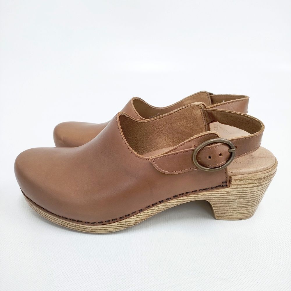 dansko ♥品 ストラップ レザー サイズ37 サンダル ブラウン レディース ダンスコ 5-0911S◎