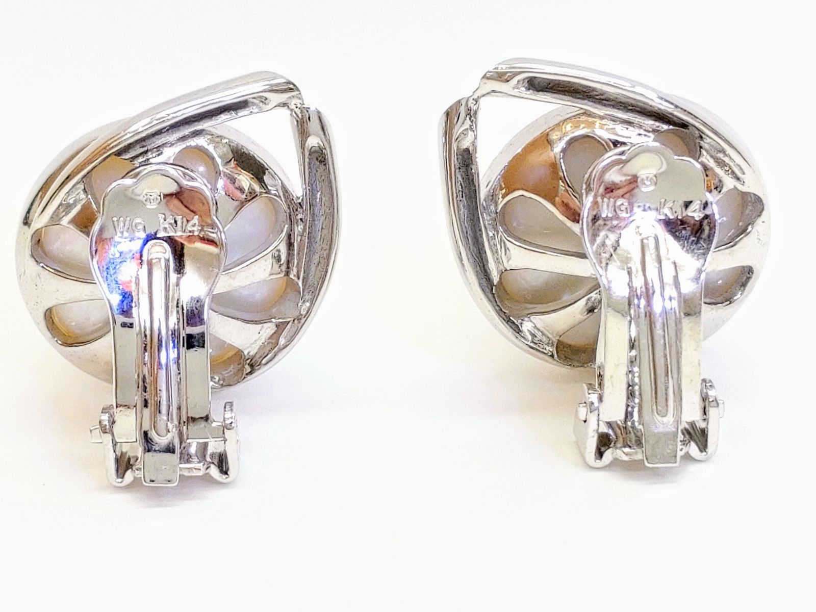 MIKIMOTO ミキモト K14WG マベパール デザインリング 即決