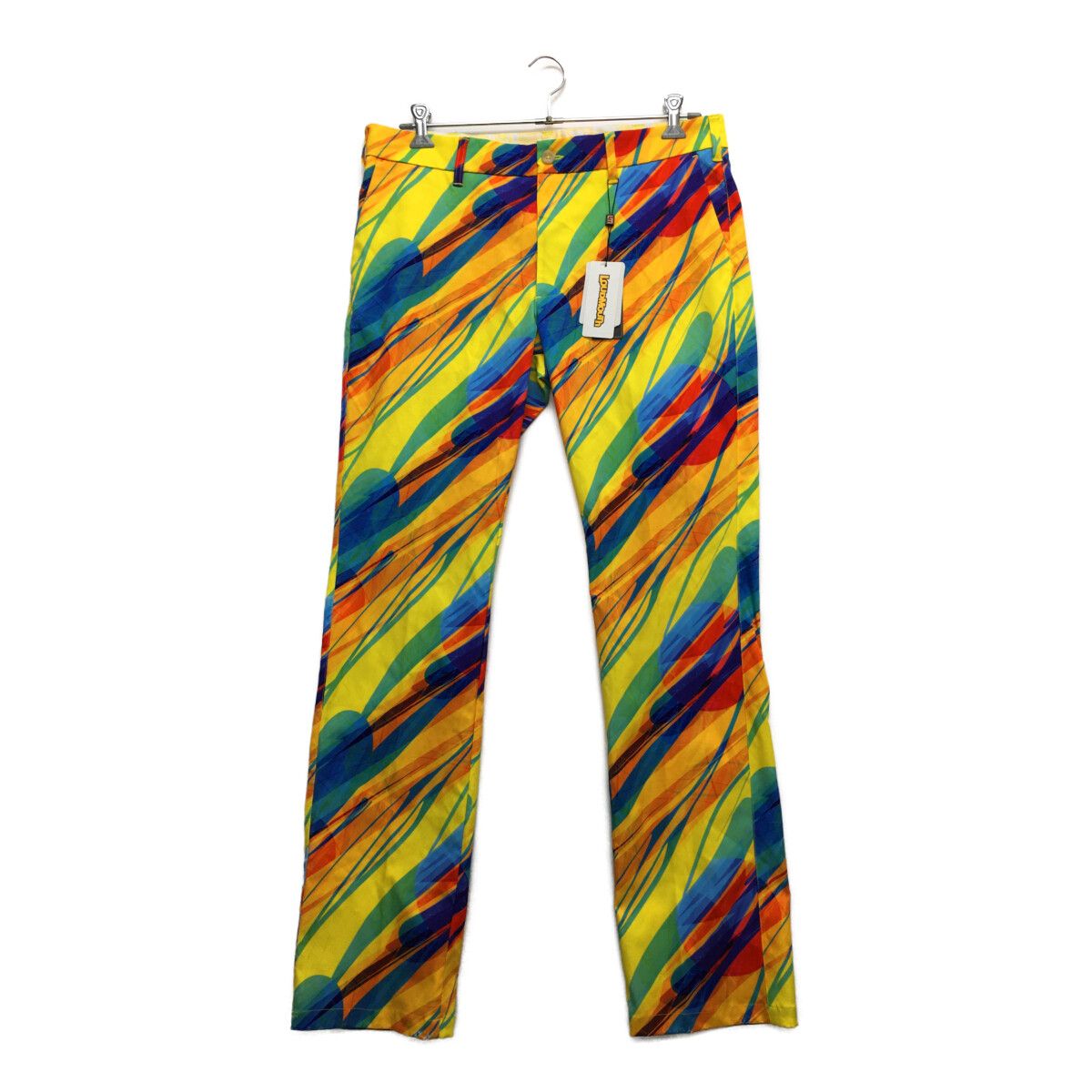 未使用品 メンズ ラウドマウス LOUDMOUTH パンツ XL マルチ ストレッチ 総柄