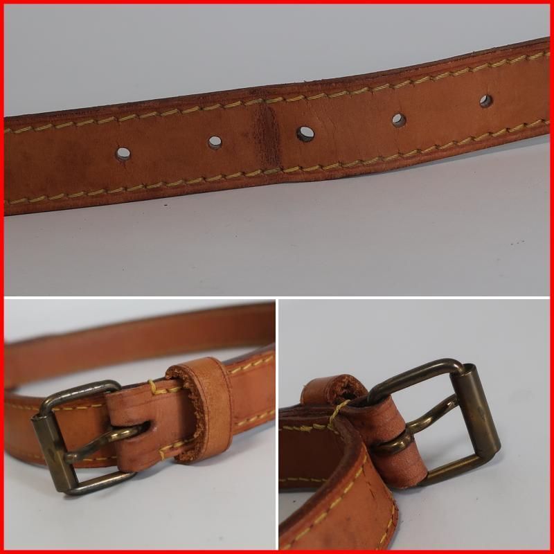 正規品 ヴィトン ショルダーストラップ ヌメ革 レア ヴィンテージ 箱 正規品 ヴィトン Louis Vuitton ショルダーストラップ ヌメ革