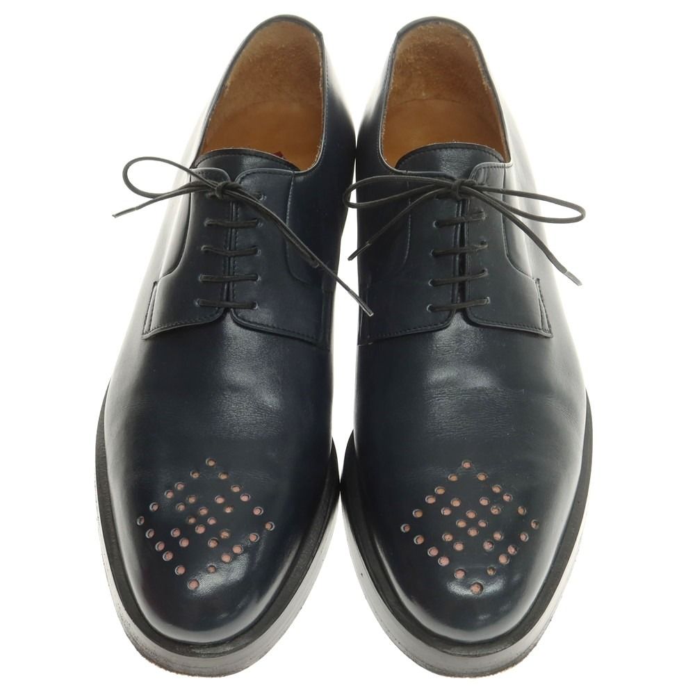 ナマチェコ × Enzo Bonafe プレーントゥ ドレスシューズ ネイビー サイズ41 メンズ