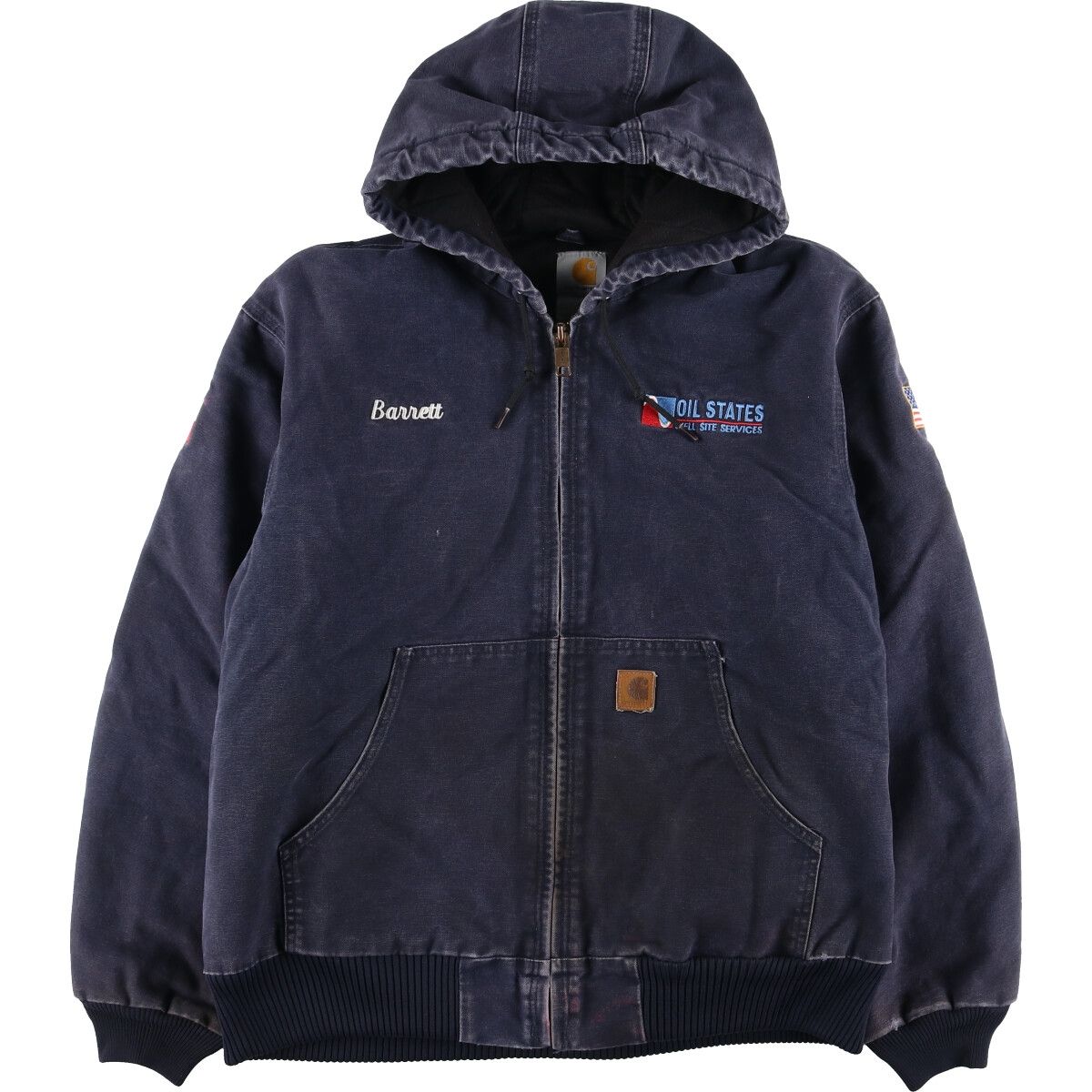 古着 カーハート Carhartt アクティブジャケット ダック地フルジップ