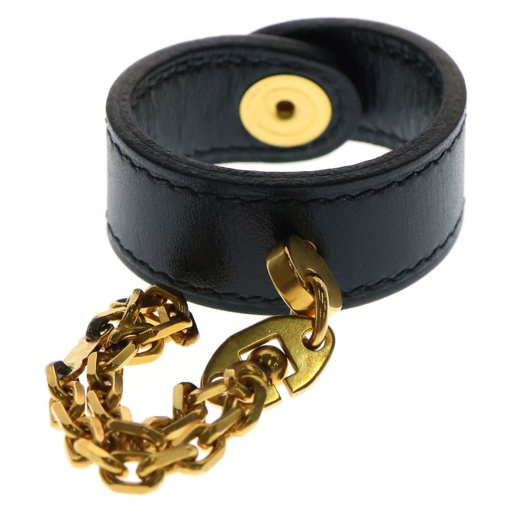 HERMES エルメス ケリー レザーグローブホルダー ブラック ゴールド金具