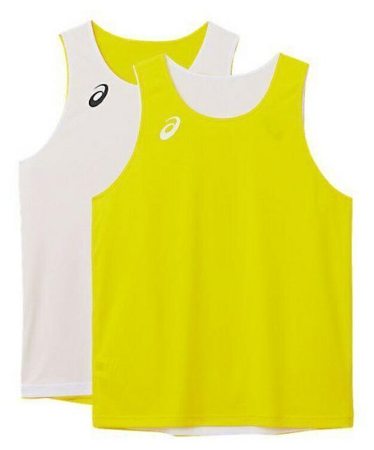 asics アシックス REVERSIBLETOP ブライトイエロー L 2063A204 750 | スポーツ スポーツウェア バスケットボール リバーシブルシャツ ゲームシャツ 袖なし ノースリーブ 吸汗速乾 ユニセックス キッズ 