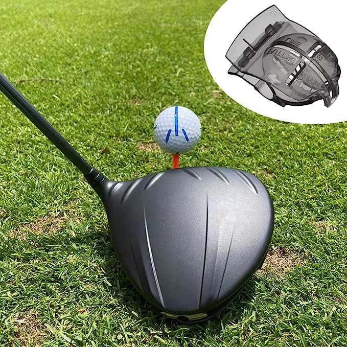 輝い ゴルフ ボールラインマーカー パッティング ブラック テンプレート ボール