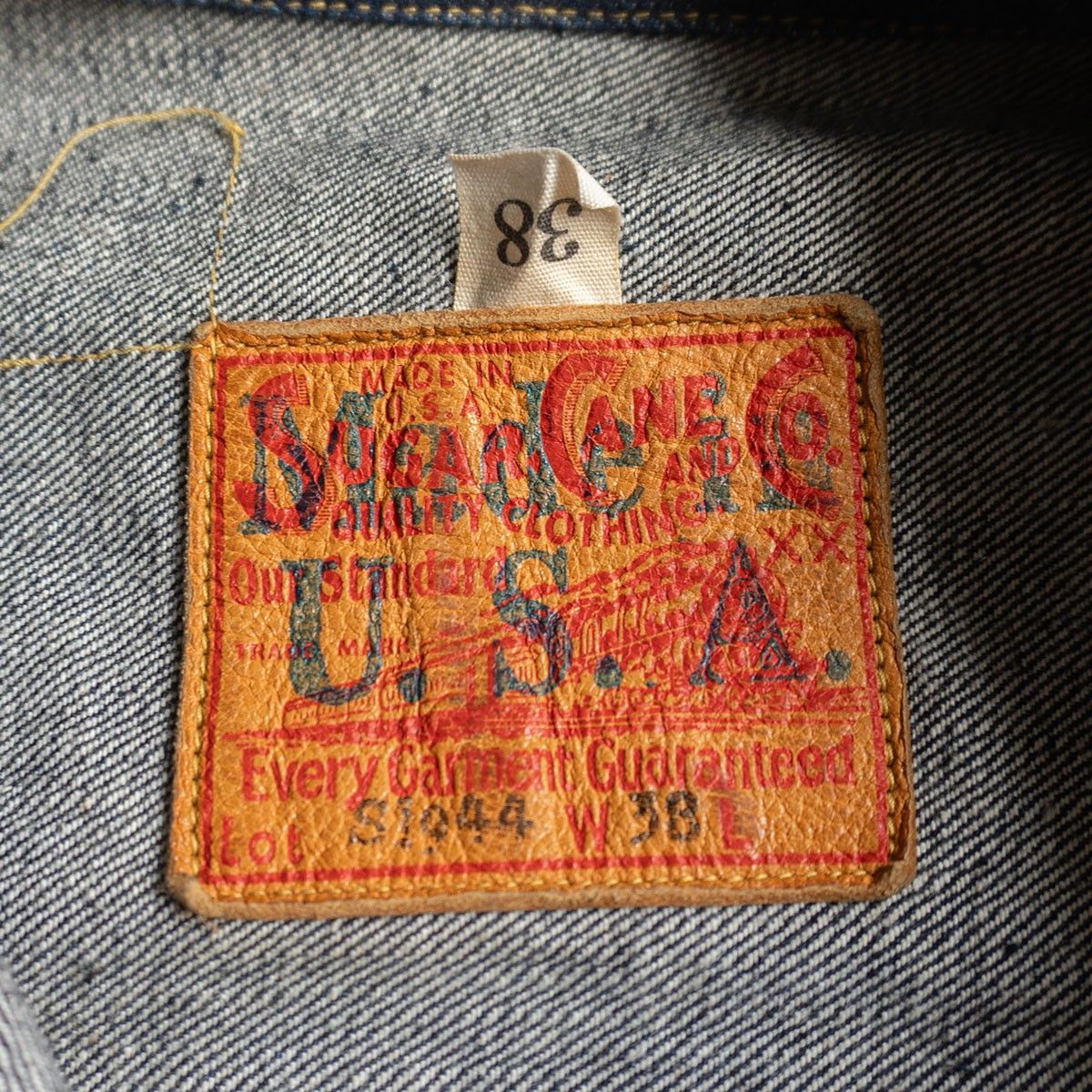 濃紺 SUGAR CANE 1st 大戦モデル デニムジャケット S1944 シュガーケーン デニム ジャケット ファースト Gジャン 25100756