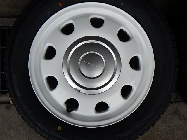 安い！かわいい！ 2410-381 スズキ ラパン アルミホイール＆ スタッドレスタイヤ 155 65R14 ４本セット