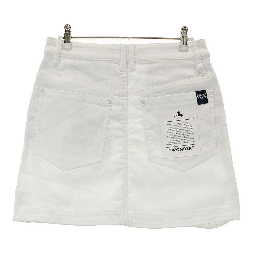 サイズ 0 PEARLY GATES パーリーゲイツ ×Disney ストレッチ スカート ホワイト系 240101524271 ゴルフウェア レディース ストスト