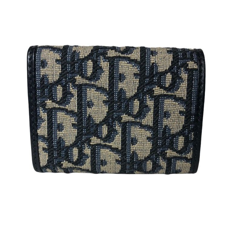 Christian Dior ミニ財布 ネイビー/ベージュ Christian Dior ミニ財布 ネイビー/ベージュ クリスチャン・ディオール