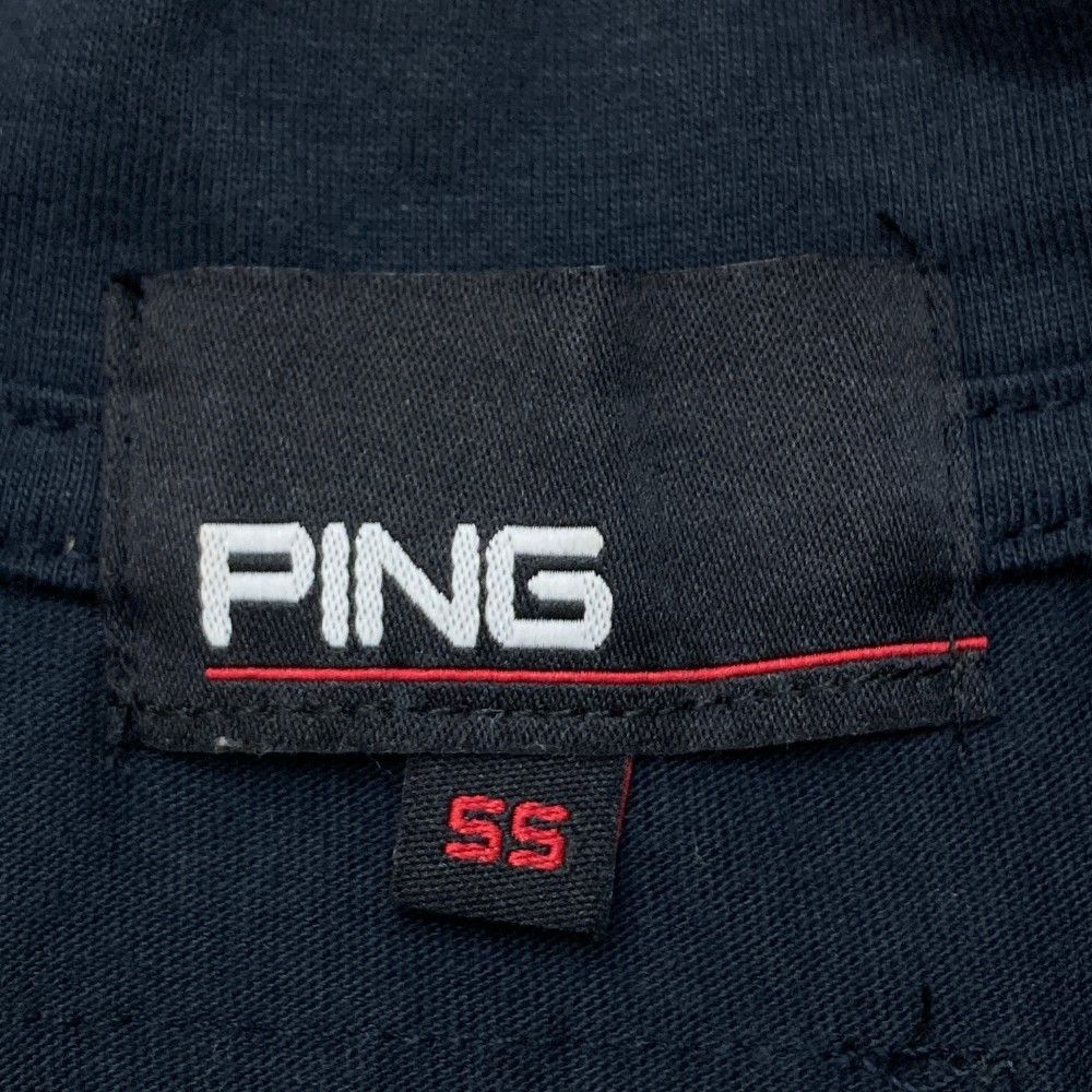 サイズ：SS PING ピン 2023年 モックネック 半袖Tシャツ  ネイビー系 [240101486416] ゴルフウェア レディース ストスト stst-used_1-240101404635