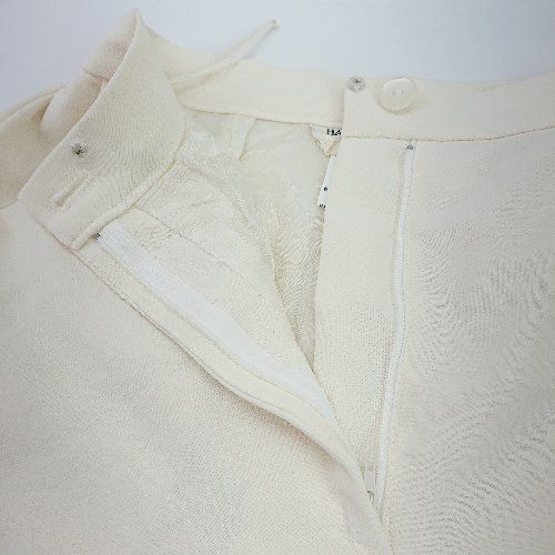 【未使用品】HANAEMORI ハナエモリ　セットアップ　ホワイト　クリーム HANAe MORI ホワイトパンツセットアップ Mサイズ