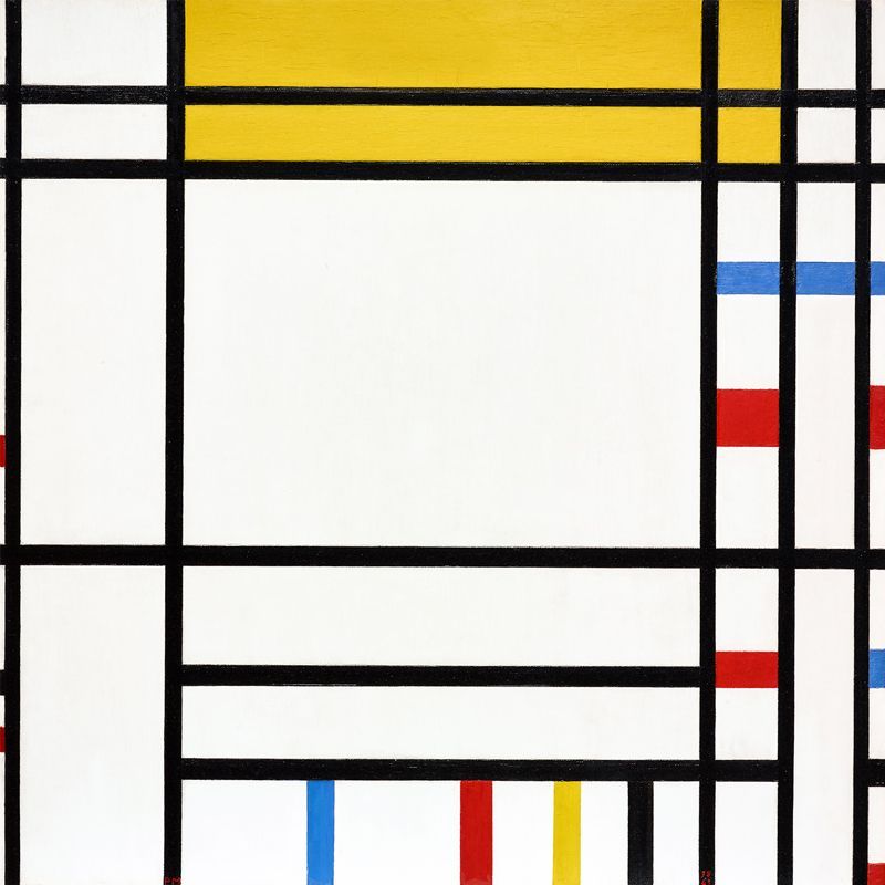 アートポスター ピエト・モンドリアン ミュージアムポスター Piet Mondrian（ピエト モンドリアン） 赤・黄・青のコン