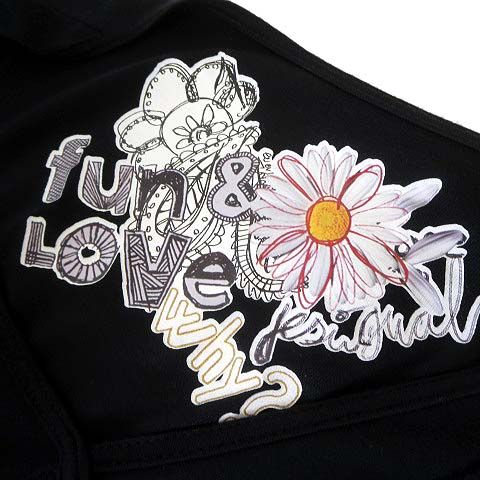 デシグアル Desigual ワンピース フラワー 花柄 フロッキー ロゴ