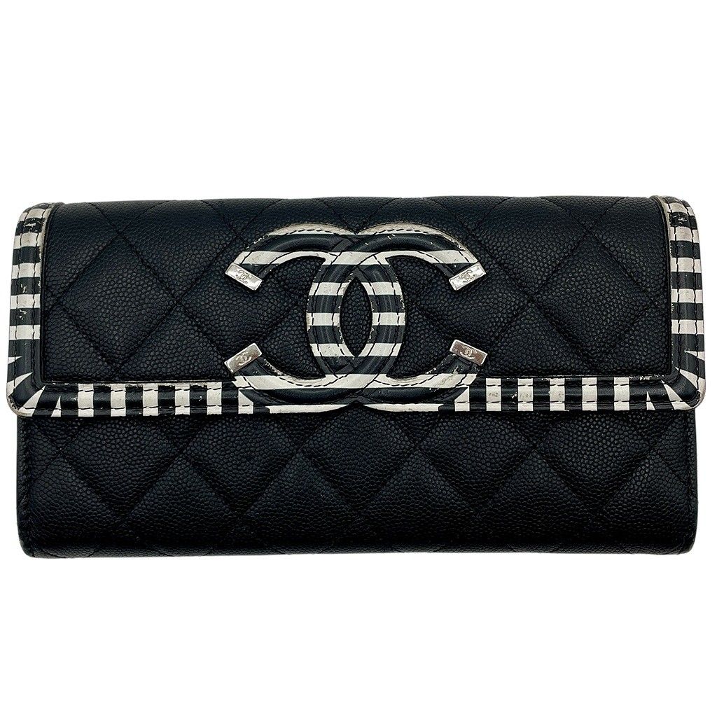 オシャレクラシック♪【CHANEL】財布 CCマーク シャネル 財布コピー キャビアスキンCC ロゴ クラシック