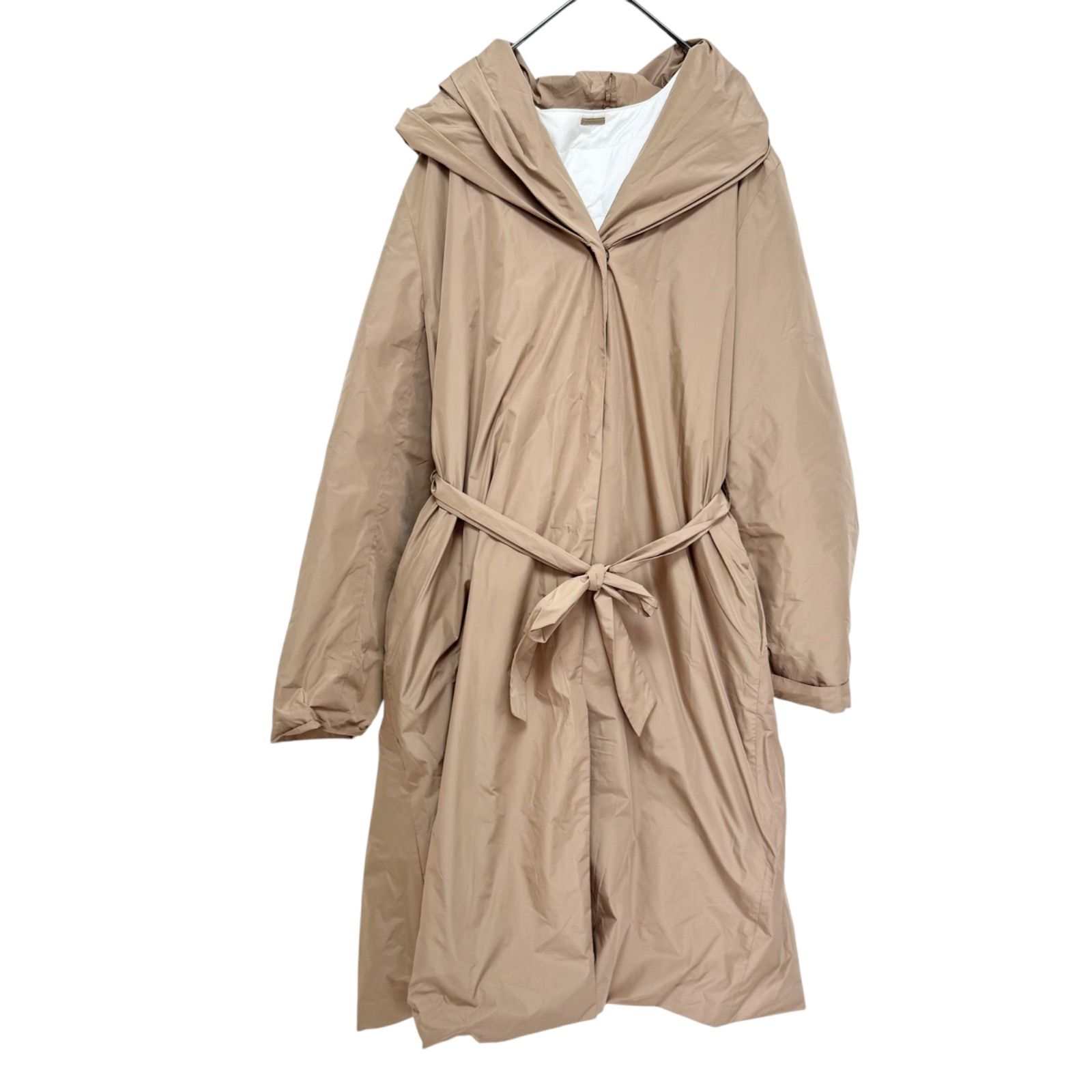 MOGA モガ ロングダウンコート ウール シームレス グレー 美品 10