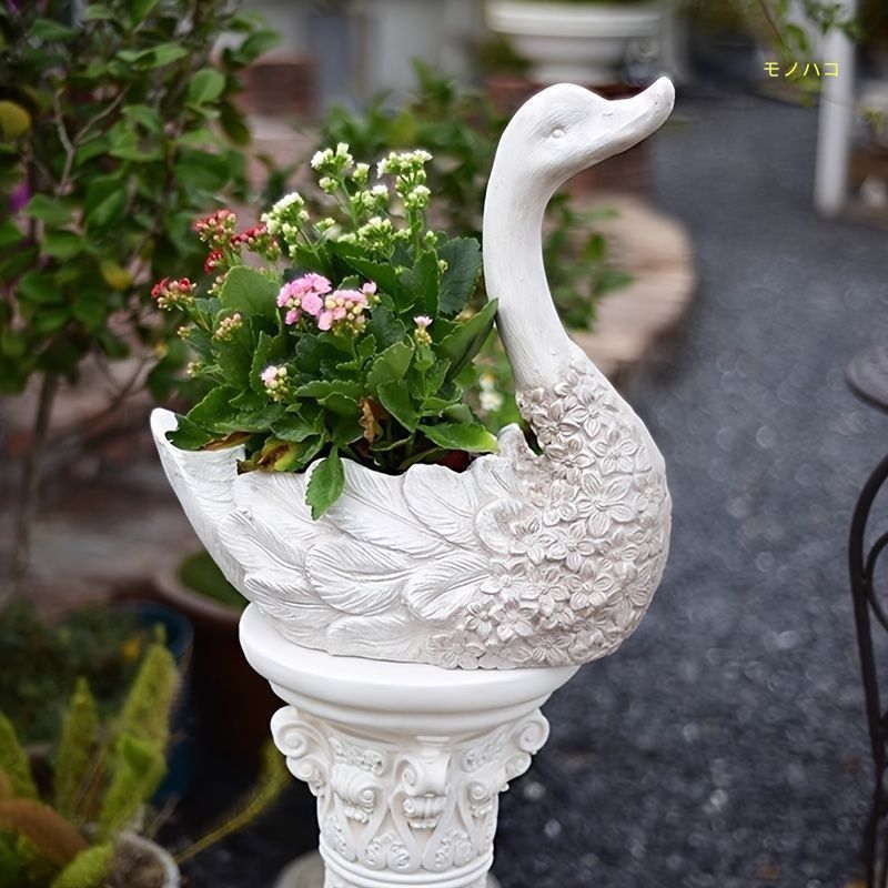 鉢植え 植木鉢 プランター プラントポット フラワーポット 花瓶 白鳥 アヒル 鉢植え 植木鉢 プランター プラントポット フラワーポット 花瓶