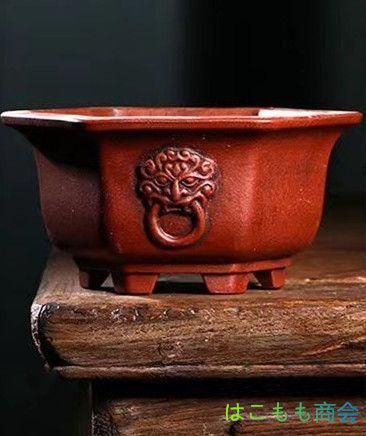 六角鉢 紫砂の鉢盆栽鉢 植木鉢 小品盆栽鉢 大品盆栽鉢 中国