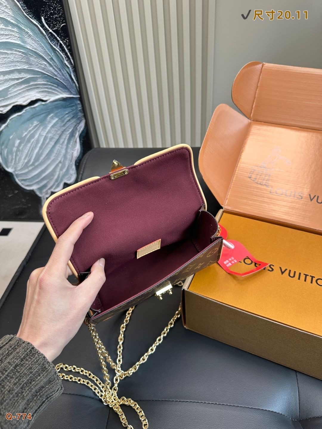 💰1400フルセット包装箱 LV旬の新作バッグは2本のチェーンを