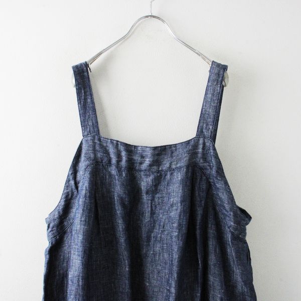 ichi イチ ⿻ リネン サロペット スカート ジャンパースカート ナチュラル