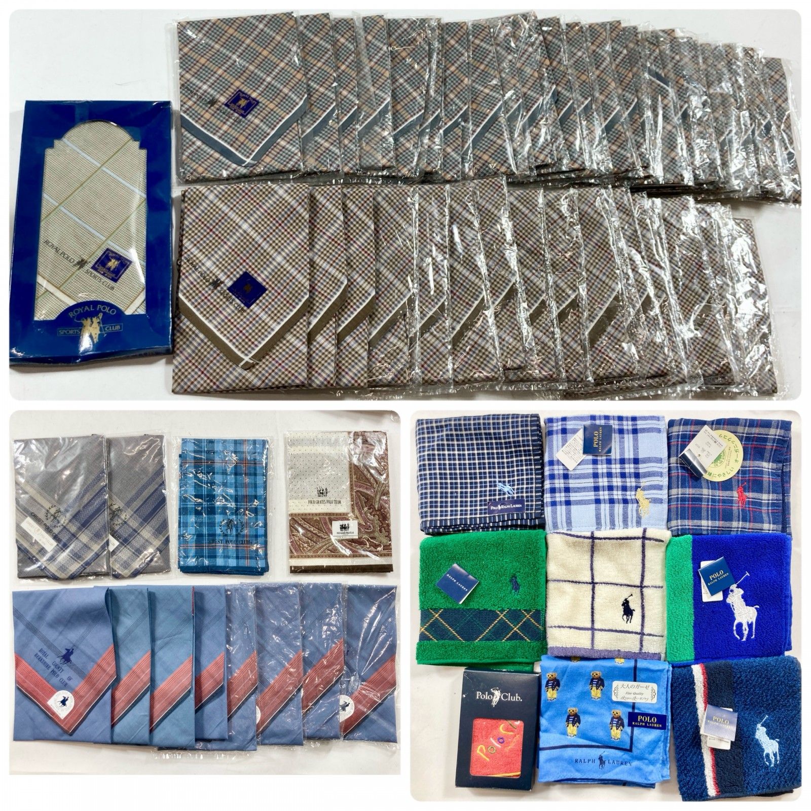 ブランド ノーブランド メンズハンカチ タオルハンカチ ハンカチ アソート 約 まとめ商品 混在 メンズ 4.25 kg