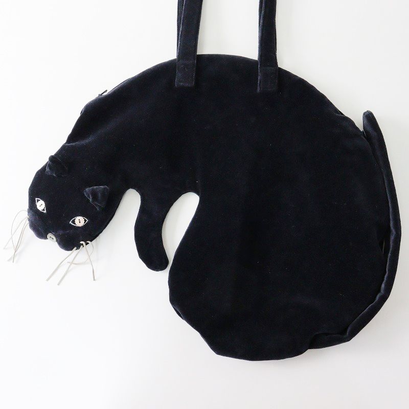 美品 ミナペルホネン mina perhonen za9179 miyao bag/ネイビー ミャオ 
