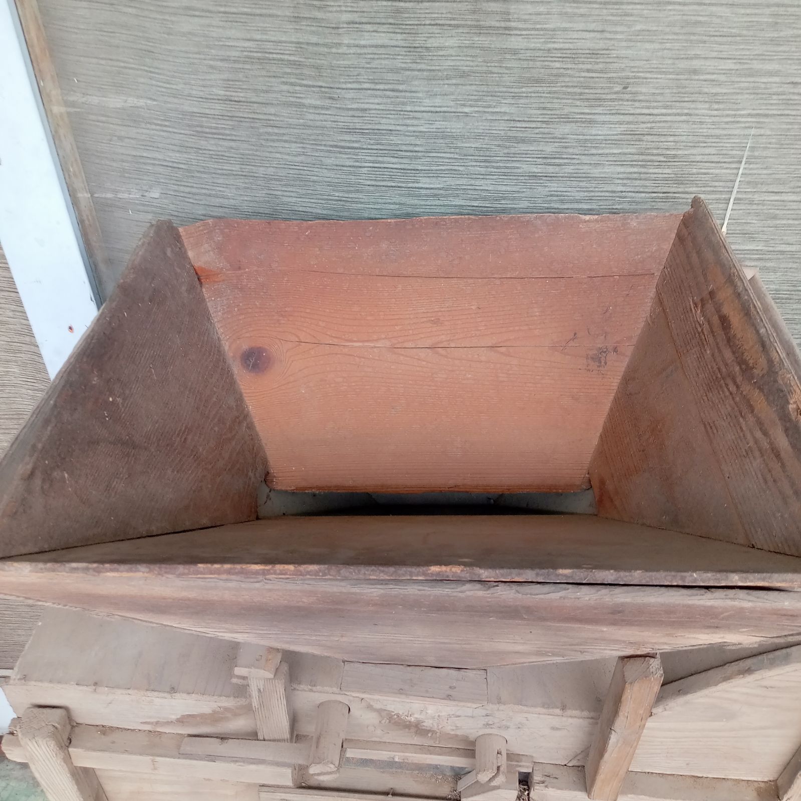 ◯ 籾摺機 手回しハンドル式 唐箕 農機具 アンティーク レトロ 古民家 とうみ