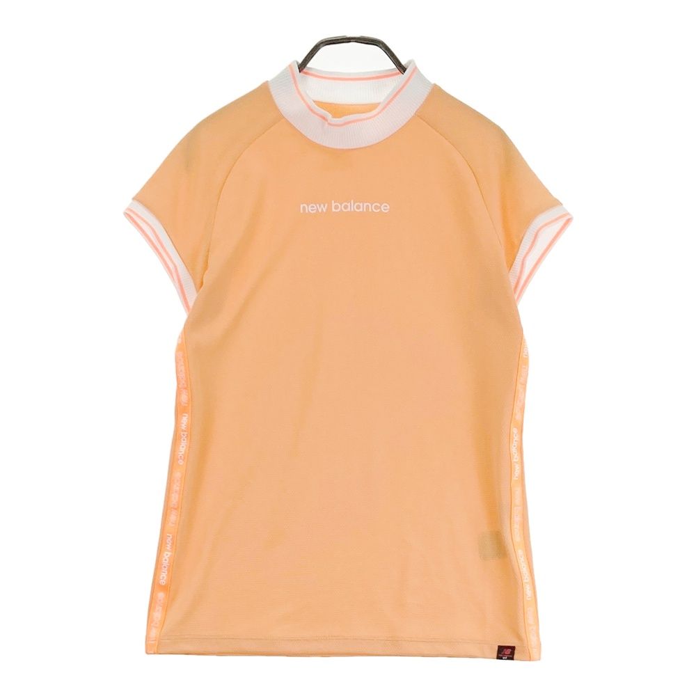 サイズ：1 NEW BALANCE GOLF ニューバランス  モックネック 半袖Tシャツ  オレンジ系 [240101474981] ゴルフウェア レディース ストスト サイズ：1 NEW BALANCE GOLF ニューバランス モックネック 半袖T