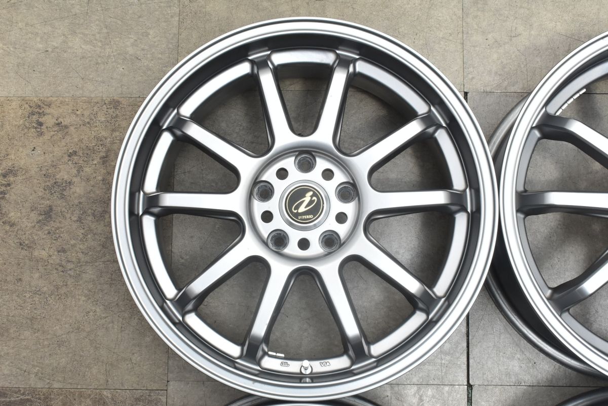 5ZIGEN INPERIO Sports RS-1 18in 7.5J 52 PCD114.3 4本 ノア ヴォクシー ステップワゴン ヴェゼル アクセラ レヴォーグ FFCRYSTALESIA_COM