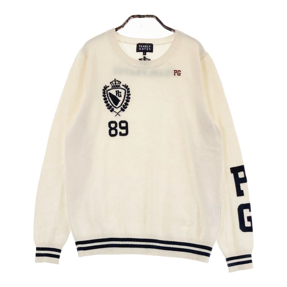 PEARLY GATES - 　美品　パーリーゲイツ　セーター　ニット PEARLY GATES パーリーゲイツ カシミヤ ニットセーター ブラック