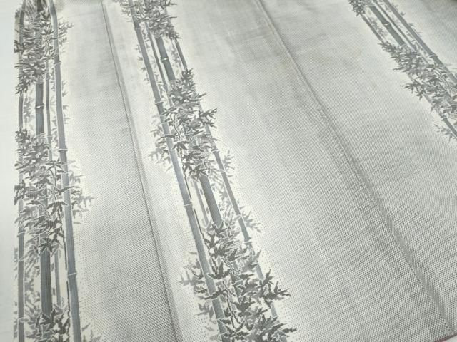 平和屋着物○本場大島紬 白大島 総絣 笹竹文 正絹 逸品 CAAU2514yc