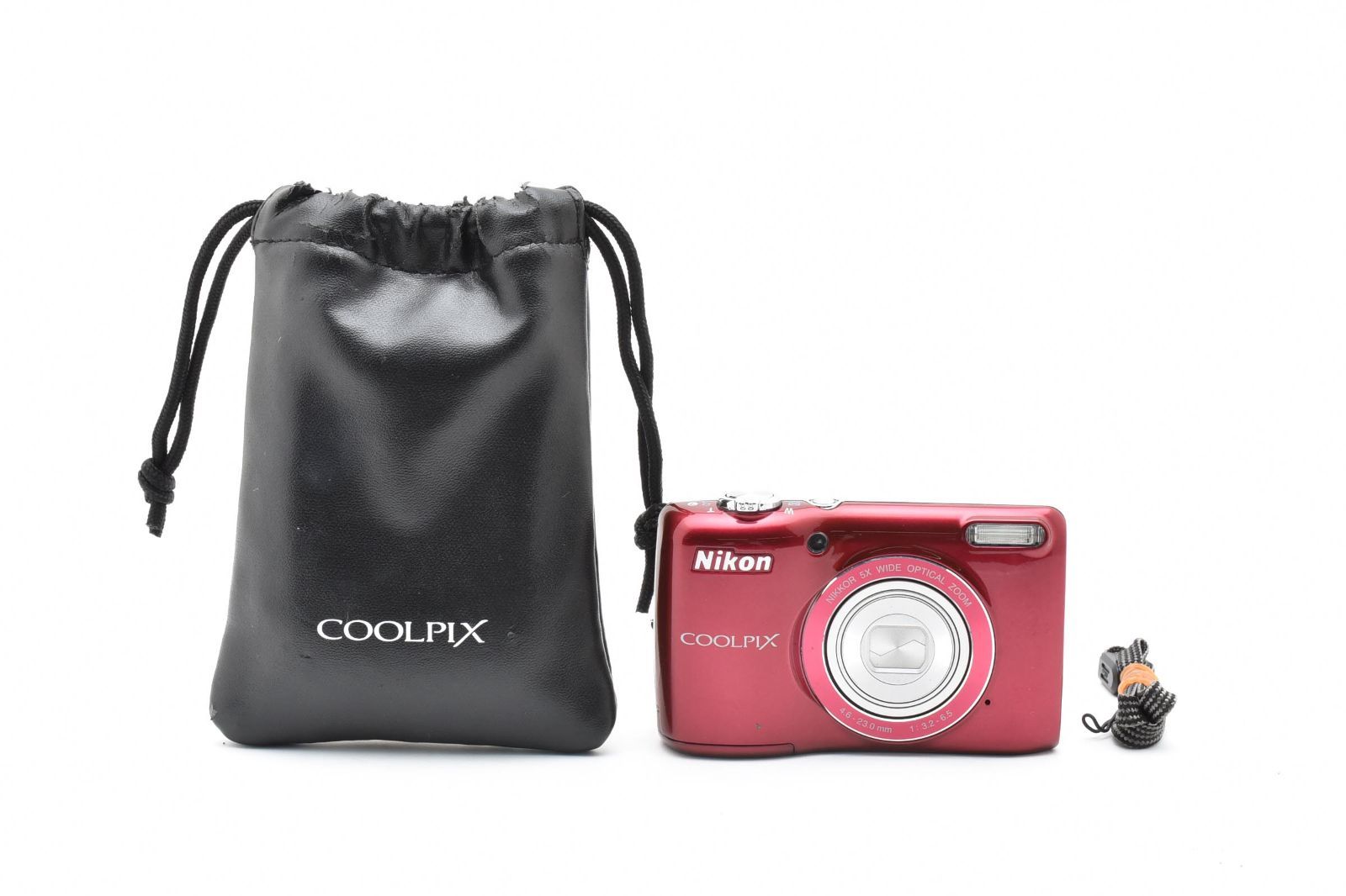 極美品】Nikon COOLPIX L26 レッド 単三電池対応で安心！1610万画素