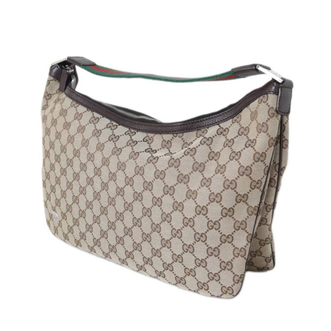 美品 Gucci グッチ ボディバッグ GG 斜め掛け◎ シェリーライン GUCCI/グッチ 肩掛け ショルダーバッグ シェリーライン GGキャンバス