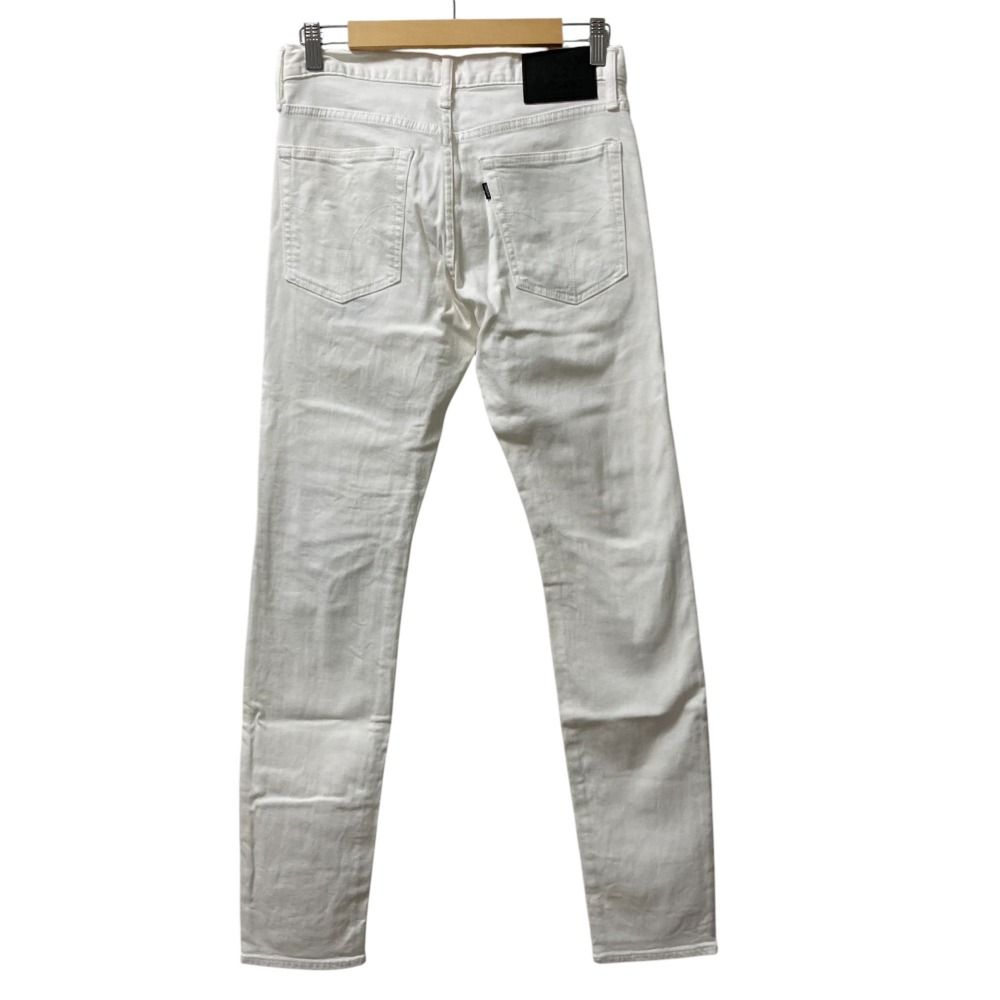 HYSTERIC GLAMOUR ホワイトデニム スリム ストレート パンツ HYSTERIC 