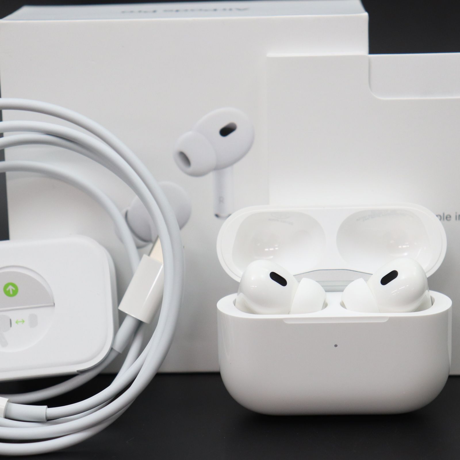 ITORH47XPECC Apple アップル AirPods Pro エアポッズプロ 第2世代 MQD83J/A ワイヤレス イヤホン 箱  取扱説明書 充電器 - メルカリ