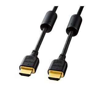 (まとめ)サンワサプライ ハイスピードHDMIケーブル KM-HD20-20FC