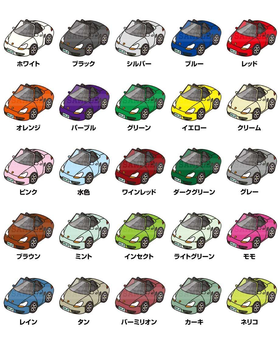 車種別ボディカラーが選べるフレーム付きA5イラストナンバー入れ可