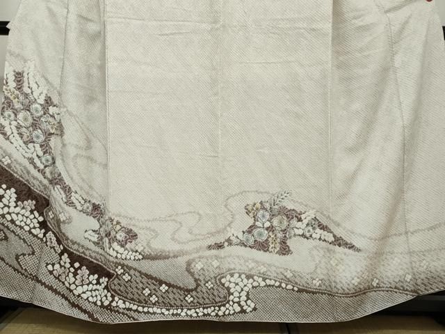 平和屋着物○訪問着 総絞り 辻が花 正絹 逸品 DAAY5420ud 平和屋着物○