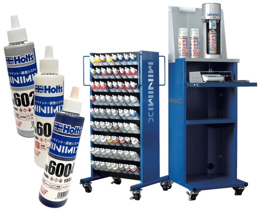 ダイハツ 089 プラチナホワイトパールマイカ 3P  スプレー  Holts 調合塗料 260ml カー塗料 上塗り 下塗り MINIMIX 車塗装 キズ修繕