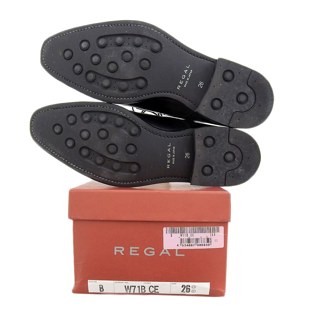  REGAL リーガル 内羽 ストレートチップ ドレスシューズ メンズ ブラック 26 cm W 71 B その他 靴