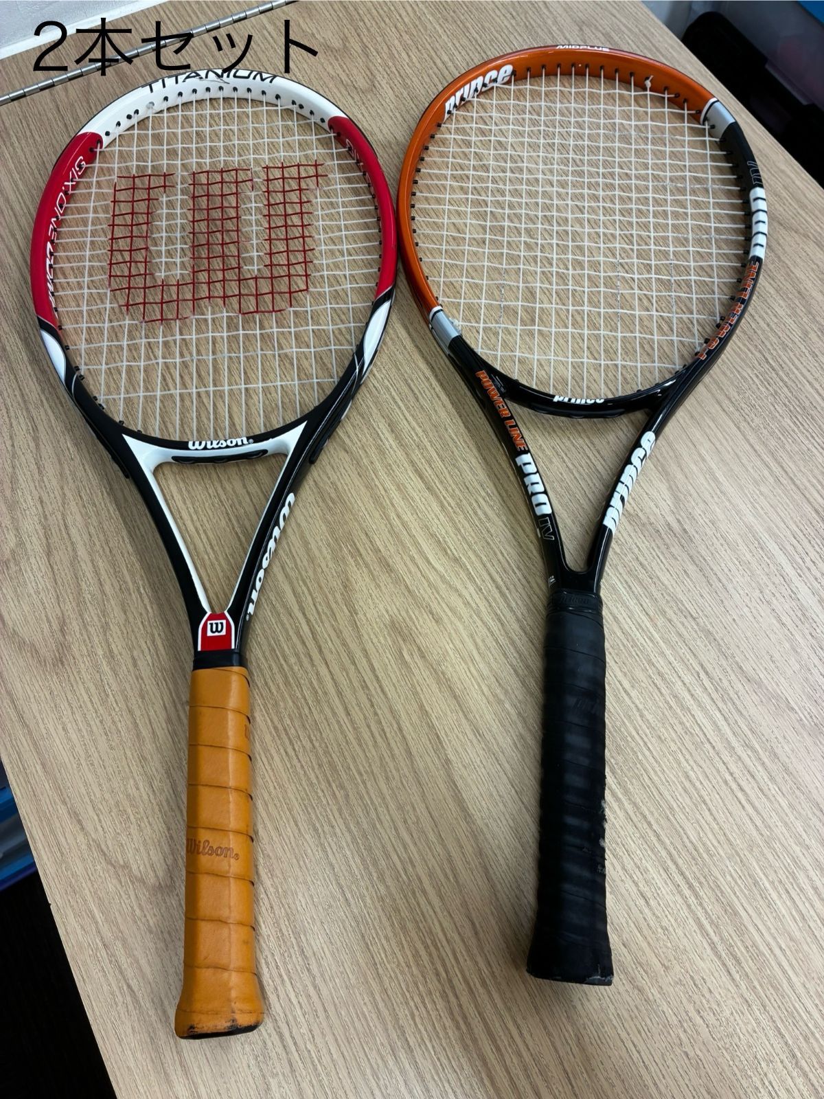 在庫処分セール 言い換え Pro Line Power Prince Ⅳ 2本ｾｯﾄ 硬式ﾗｹｯﾄ COMP SIX.ONE Wilson ラケット(硬式用)