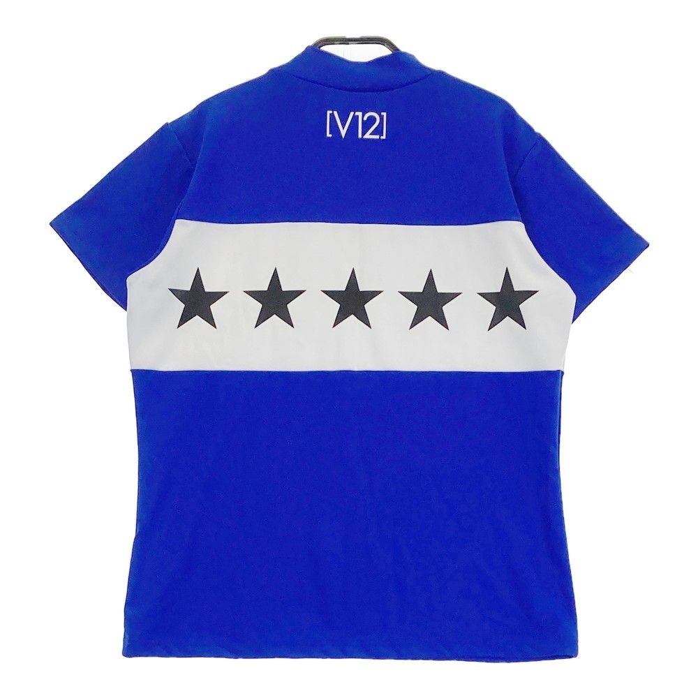 V12 ヴィトゥエルヴ モックネック半袖Tシャツ ブラック系 L 【中古
