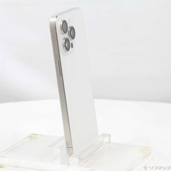 中古品〕 iPhone15 Pro Max 256GB ホワイトチタニウム MU6Q3J／A