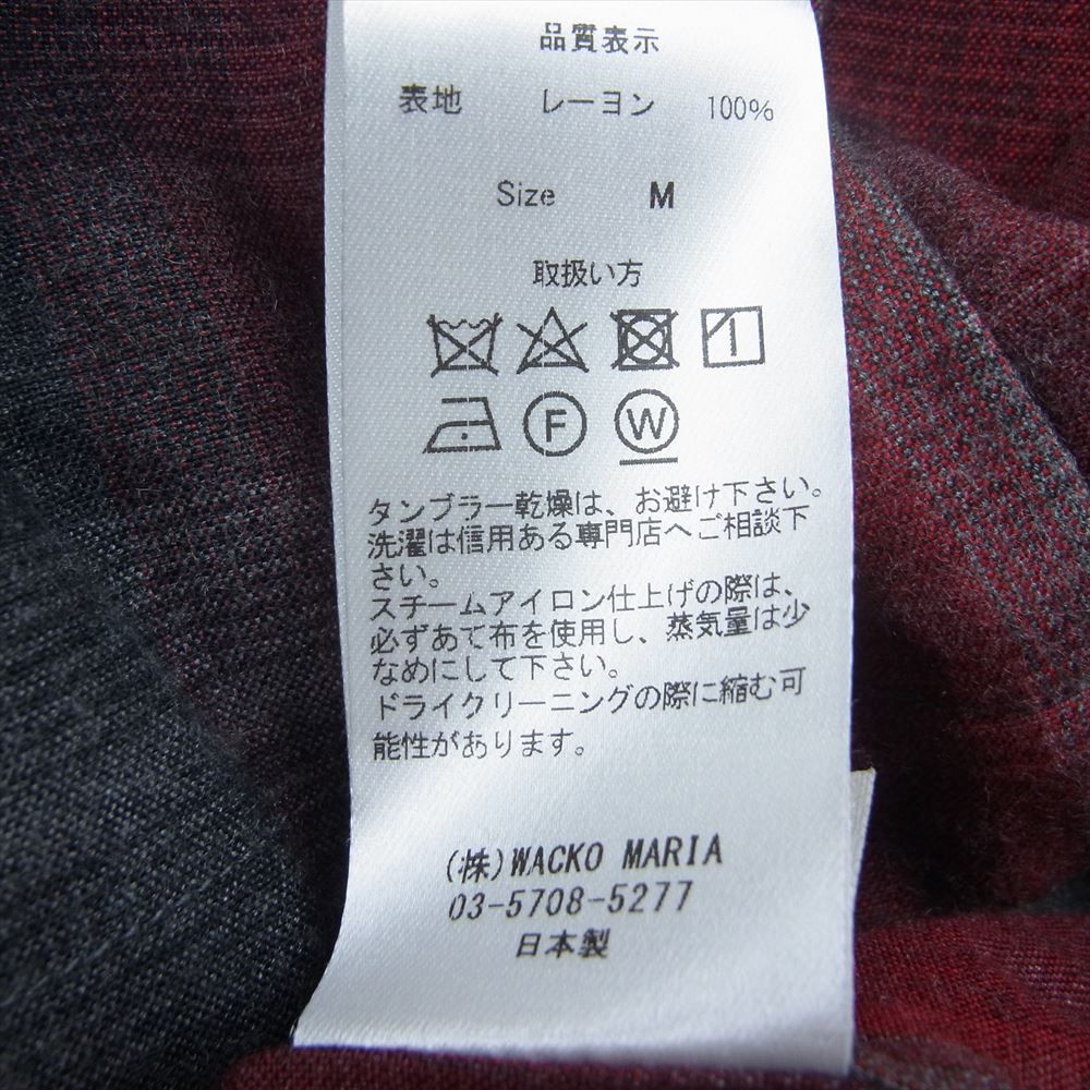 WACKO MARIA ワコマリア 19SS OMBRAY CHECK GOWN COAT オンブレ