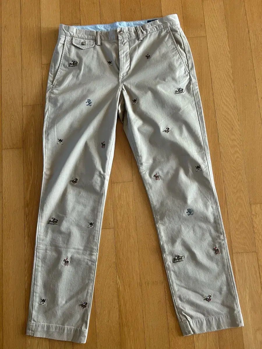ポロ 刺繍 チノパンツ 33|32 ベージュ