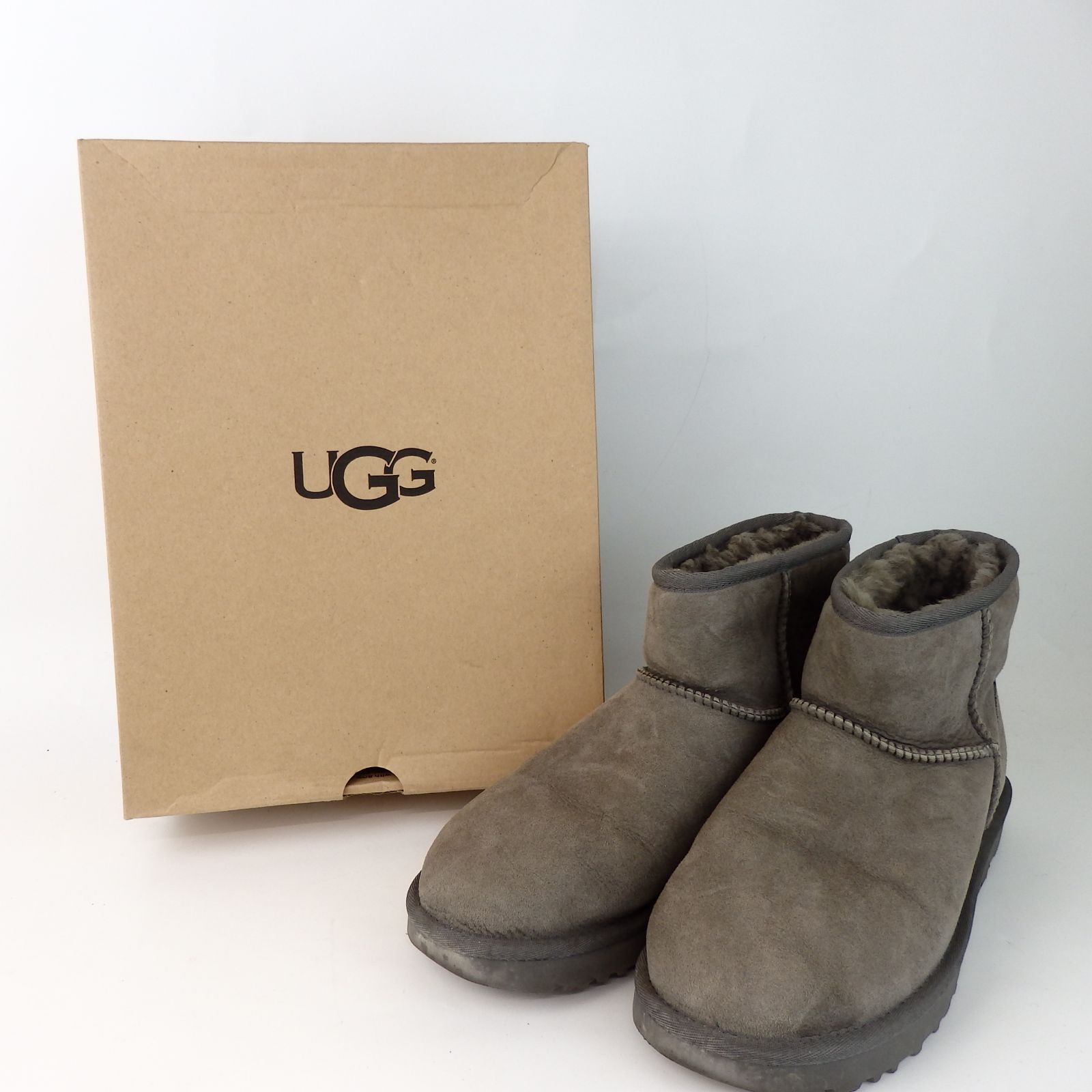UGG」 シューズ 25cm ダークグレー レディース AGG】アグ ムートン 