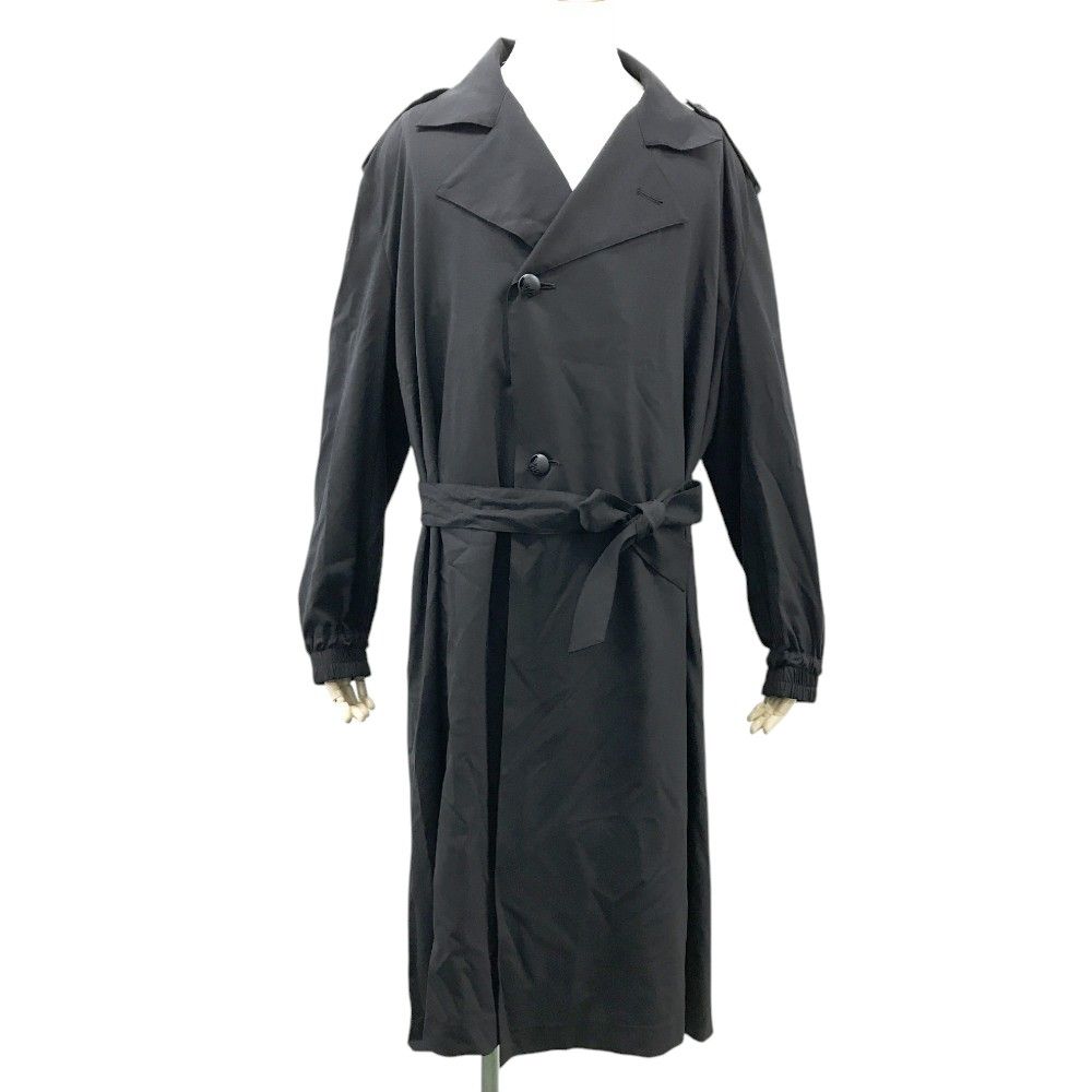 Kiryuyrik キリュウキリュウ DrapCoat シルク混 オーバーサイズコート ブラック系 S 240101257122 メンズ