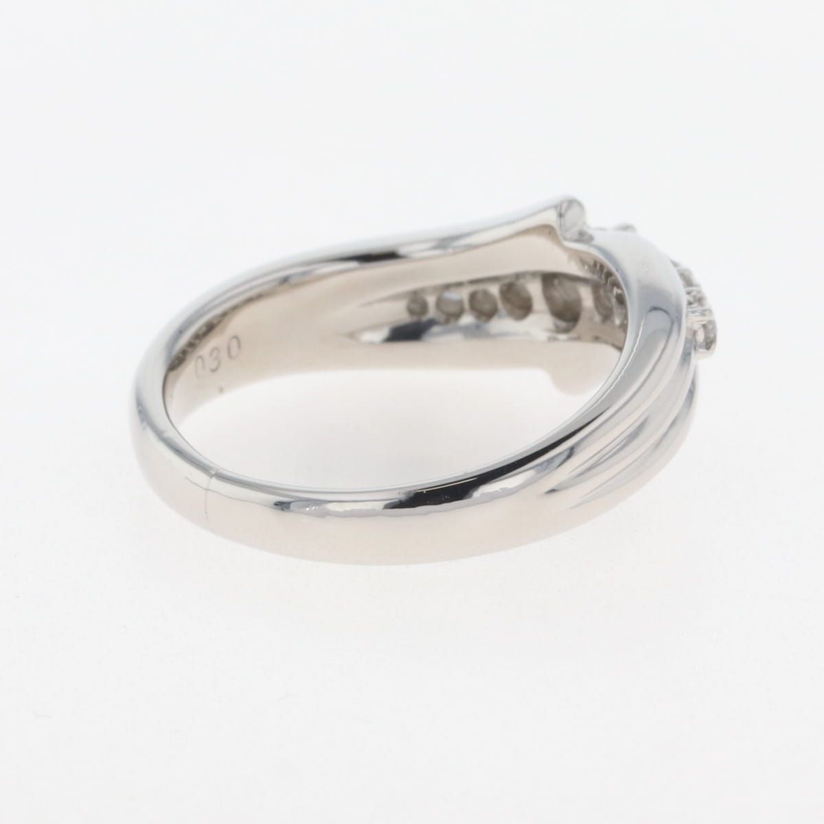 在庫一掃】 メレダイヤ デザインリング プラチナ 指輪 リング 10.5号  