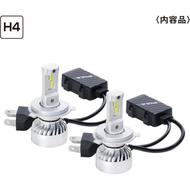 PIAA ピア ヘッドライト|フォグランプ用 LED LEH220 H4タイプ LEDバルブ 6600K 車検対応 Hi8000|Lo5600lm 12V|24V共用 カー用品